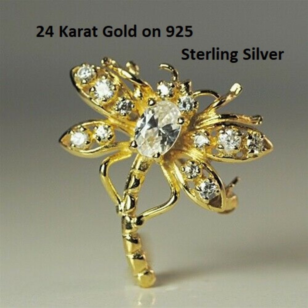 NWT dragonfly brooch 925 sterling silver pin